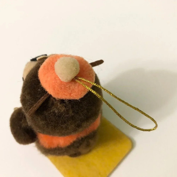 Vintage A&W Root Beer Advertising Bear On Sled Christmas Tree  Ornament Flaws - Picture 15 of 16